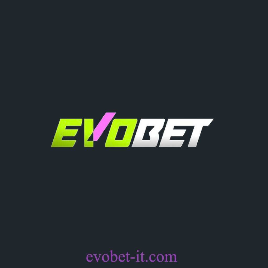Logo Evobet Casino su sfondo grigio